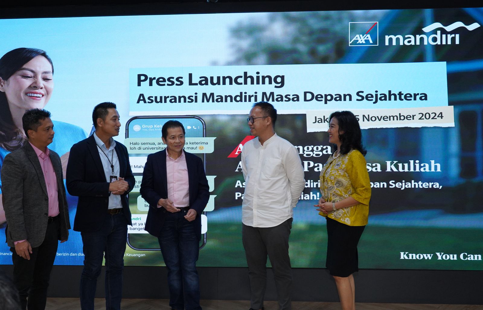 Press Launching Asuransi Mandiri Masa Depan Sejahtera Pasti Bisa Kuliah